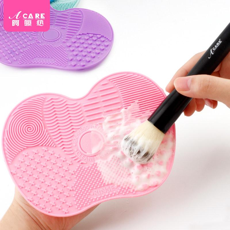 Silicone washing pad cleaning artifacts cleaning brush cleaner washing board cleaning plate tool to carry jitter
