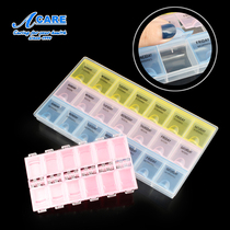 Jewelry storage box storage multi-functional transparent multi-compartment detachable spacer earrings jewelry home simple and portable