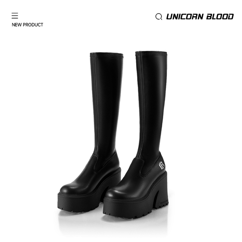 Unicornblood New Thick-Soled Height-Enhancing and Slimming Elastic Fashion Long Boots High Boots 2.0 Upgraded Version Unicornblood New Thick-Soled Height-Enhancing and Slimming Elastic Fashion Long Boots High Boots 2.0 Upgraded Version