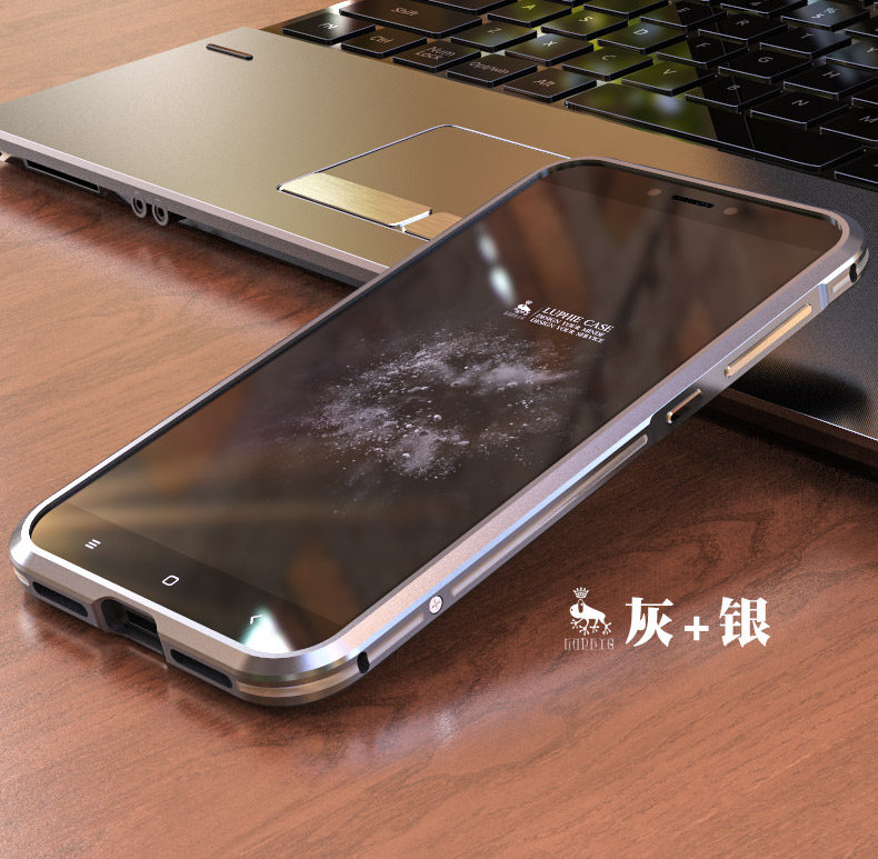 Luphie Bicolor Blade Sword Slim Light Aluminum Bumper Metal Shell Case for Xiaomi Redmi 4X