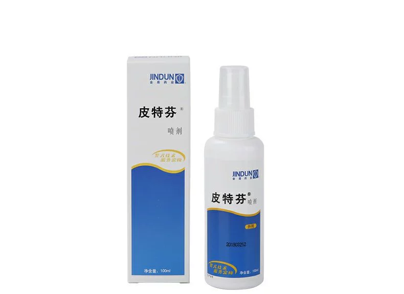 Thuốc xịt Jindun Pitfen 100ml thuốc trị bệnh nấm da chó mèo - Cat / Dog Medical Supplies