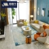 Jiajia Mao Hồng Kông-phong cách biệt thự hậu hiện đại nhỏ sofa căn hộ phòng khách ba-bit sofa ánh sáng sang trọng mủ da Mỹ - Ghế sô pha