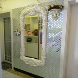 Стеклянная мозаика, самоклеющаяся головоломка на стену, зеркальный эффект