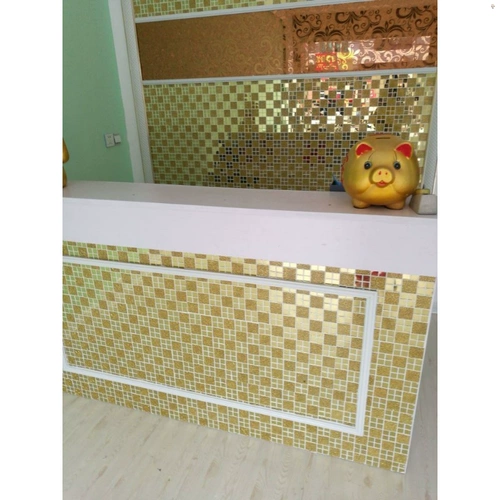 Стеклянная мозаика, самоклеющаяся головоломка на стену, зеркальный эффект