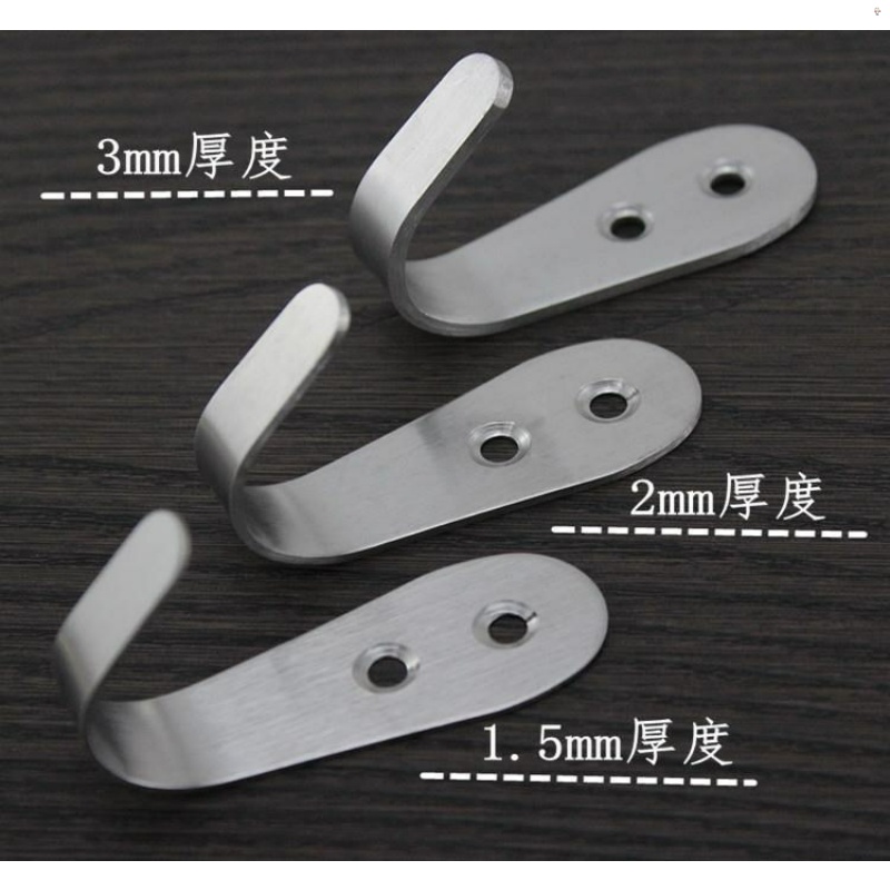 304 Stainless Steel Thickened Hook Coat Hook Single Hook Bathroom Hook Multipurpose Single Hook hook