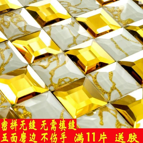 Тантра бесшовные зеркальные плитки 5 сторон дракона рисунок кристаллический стеклянный мозаичный телевизор Фоновый батончик крыльца крыльца