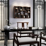 Деревянные шкафы полки сплошной деревянной настенной настенной стены на стене -настенная стена -настенная стена, настенная стена, висеть дзен