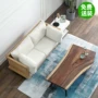 Phong cách Bắc Âu rắn gỗ ghế sofa giường đăng nhập văn phòng họp khách ghế đôi ba quán cà phê thẻ sàn - Ghế sô pha sofa vintage