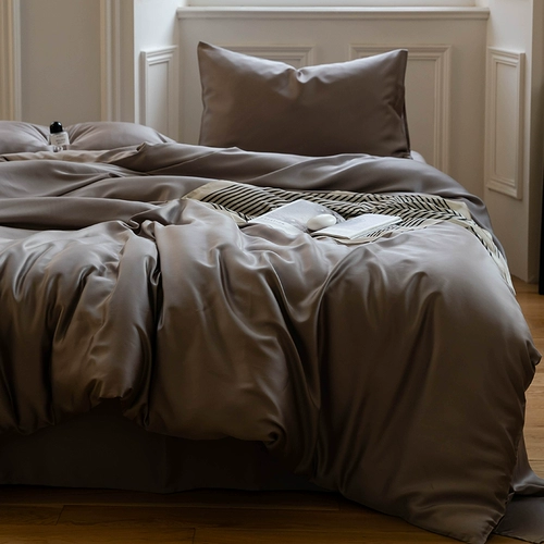 Летнее покрывало, шелковый комплект, пододеяльник, шелковая шелковистая простыня, 100 шт, 4 предмета, изысканный стиль