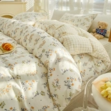 Хлопковый комплект, простыня, пододеяльник, 4 предмета, 3 предмета