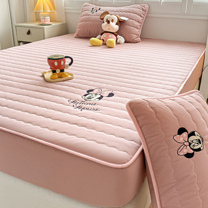 Disney Стеганый Наматрасник-Простыня из Соевого Волокна и Хлопка, Полный Обхват