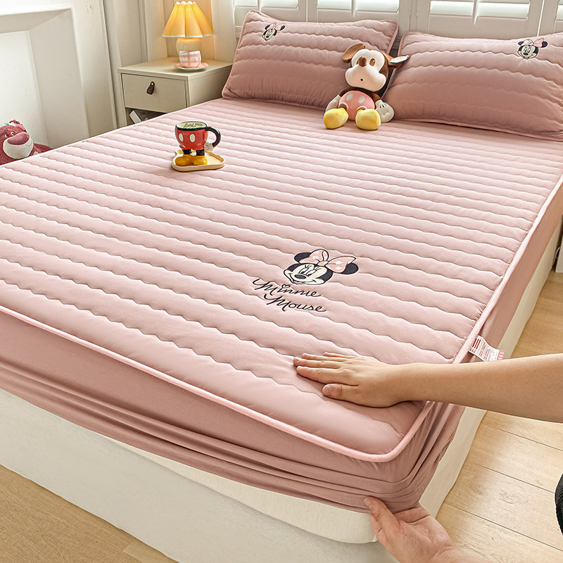 Disney Стеганый Наматрасник-Простыня из Соевого Волокна и Хлопка, Полный Обхват