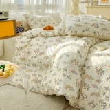 Хлопковый комплект, простыня, пододеяльник, 4 предмета, 3 предмета