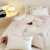 100S Long-Staple Cotton Bedding Four-Piece Set Pure Cotton 2025 New Style Cartoon Embroidery High-End Master Bedroom