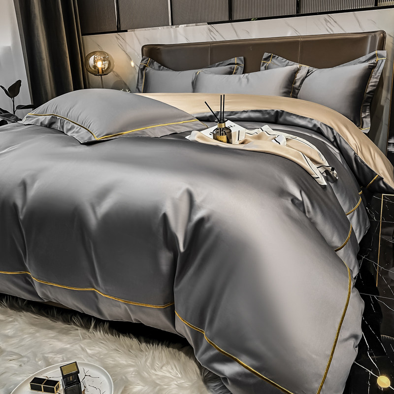 High-end 160 cotton quilt cover single piece 100 cotton long-staple quilt cover 150x200x230 single and double quilts