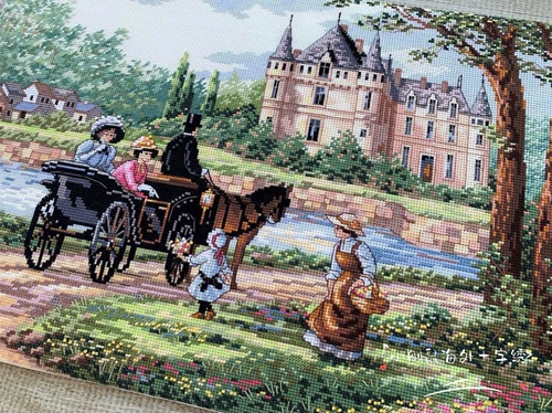 DIM 3790 Lady Castle Big Gold American Original Cross Stitch Spot Spot