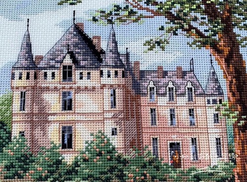 DIM 3790 Lady Castle Big Gold American Original Cross Stitch Spot Spot