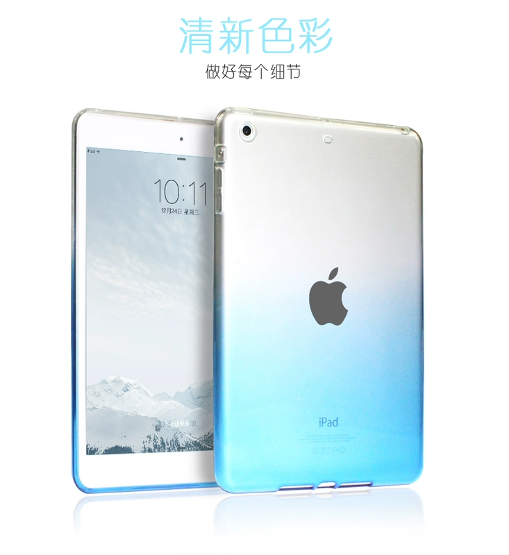2019 mới iPad air2 bảo vệ 3 vỏ Apple 5 Tablet PC 6 silicone Pro9.7 inch 2018 vỏ mềm mỏng 1 vỏ siêu mỏng sáng tạo a1893 bao gồm tất cả vỏ màu đỏ chống vỡ vỏ silicon - Phụ kiện máy tính bảng