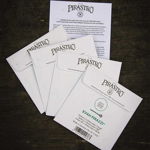 Немецкие струны для скрипки PIRASTRO Evah Pirazzi Green Beauty, комплект для взрослых и детей, одинарная струна, золото E
