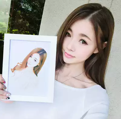 Sketch portrait color lead painting Pure hand-painted photo live-action painting Custom character avatar portrait portrait Pencil painting