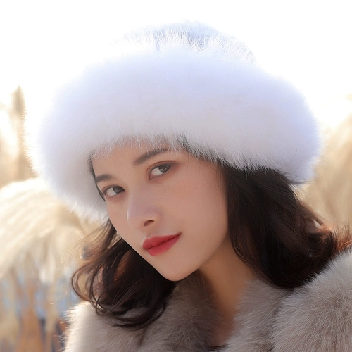 Новая норка шляпа женщина зимний рыбак, чтобы сохранить мех кожаная шляпа ночка норка патентная мода универсальная лиса шляпа для волос норка