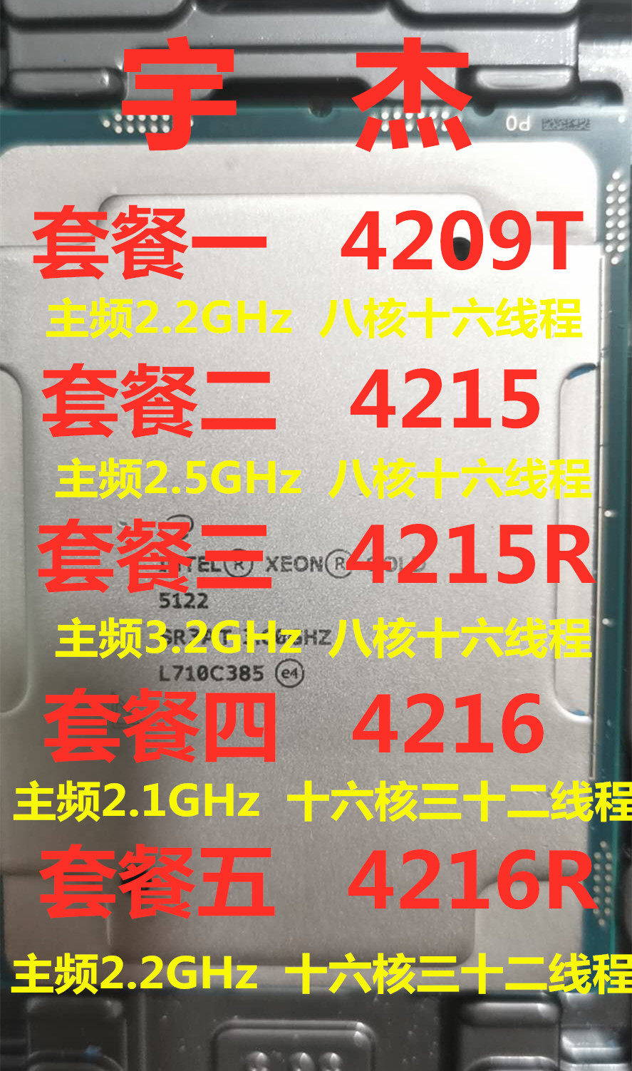 Intel Xeon Silver 4216 CPU 4209T 4215 4215R 4216R positive version