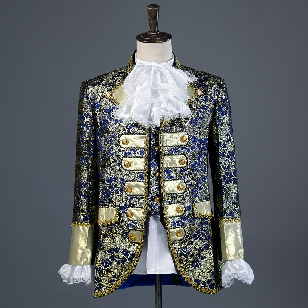 New stage costumes European court costumes men's photo studio theme men's dresses host suits