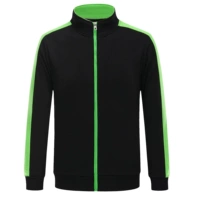 Черная одежда с зелеными рукавами (тонкий фасон)