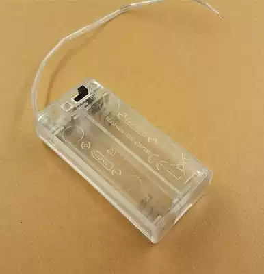  AA No 5 2 sections 2 sections No 5 transparent battery box with wire with switch with lid No 5 2 sections