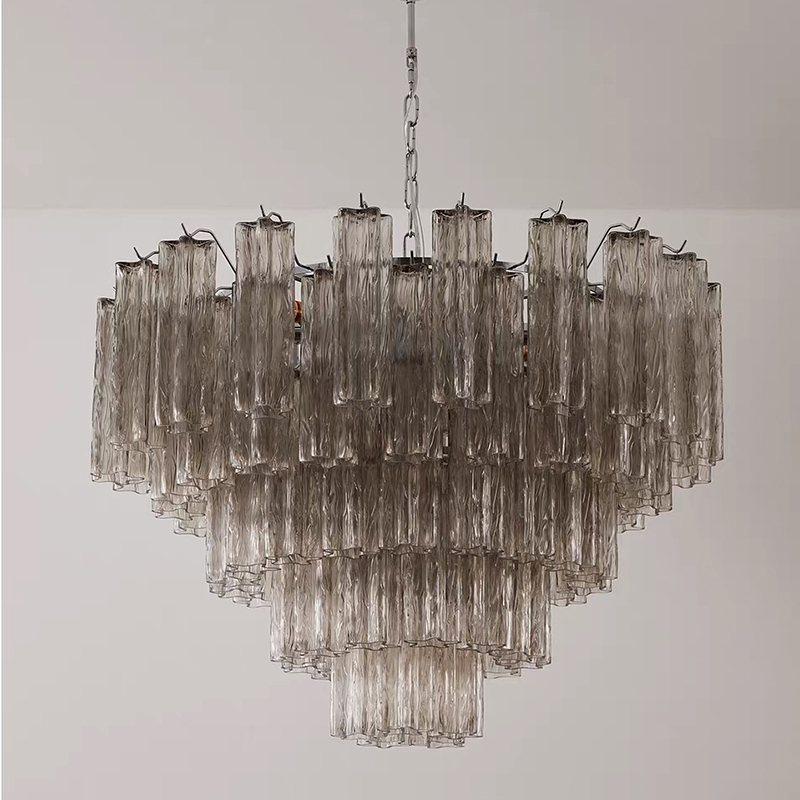 French-Style Light Luxury Living Room Chandelier Designer Model Villa Lobby Main Light American Retro Dining Room Bedroom Glass Lighting Fixtures