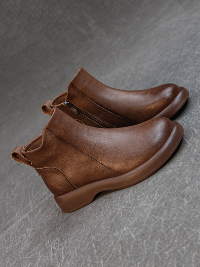 Martin boots women's 2025 new winter velvet chimney boots small short boots British versatile spring and autumn Chelsea women's boots