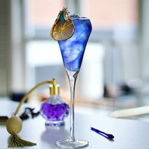 Gold Quality Wine Imported Wine Glass Unleaded Crystal Diamond Shaped Cocktail Glass High Foot Cocktail Glass Champagne Cup