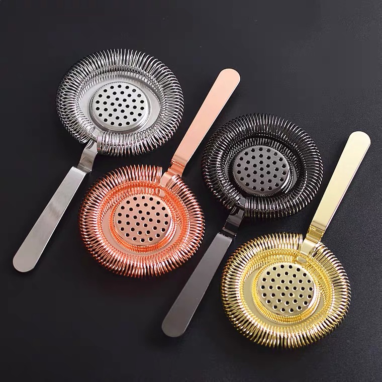 Gold wine set for bartering special Hawthorne ice device retro filter filter filter screen ice barrier ice separator Strainer
