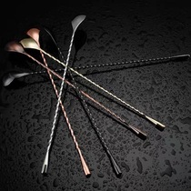 Gold wine with 304 stainless steel tears spoon-in-wine stirring bar glass cup spoonful spoon Bar Spoon