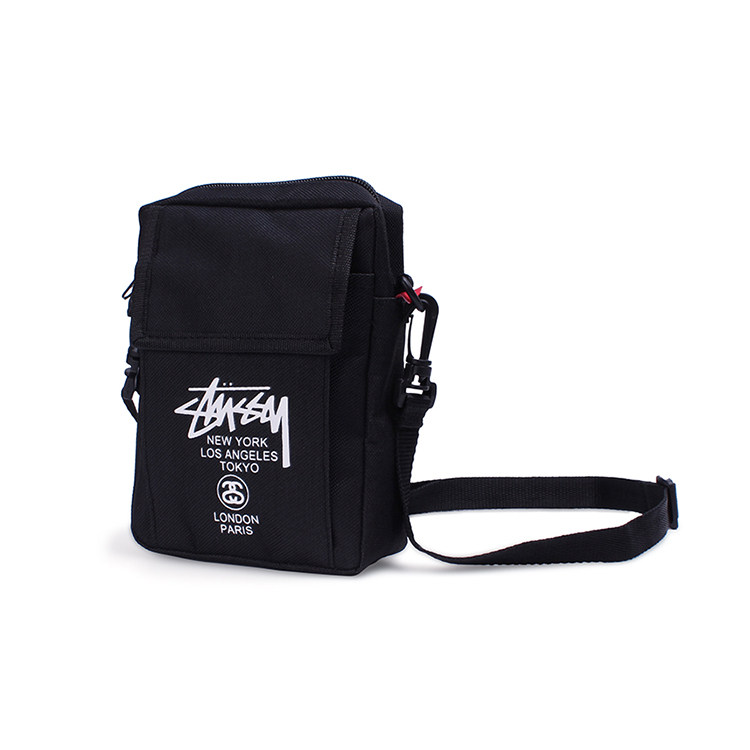 S* Ussy Tide Card Hip Hop canvas Japanese magazine Single-shoulder Inclined Satchel Bag for lovers and men and women