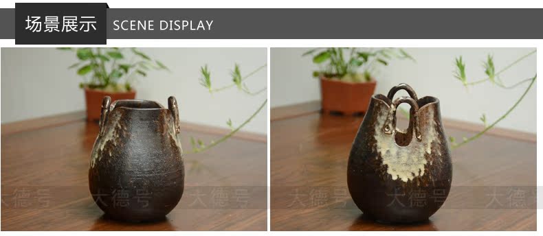 Greatness, yixing purple sand flowerpot glaze POTS Japanese European - style boutique miniascape meaty plant hanging basket