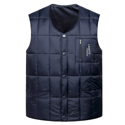 中老年羽绒马甲保暖背心L-4XL