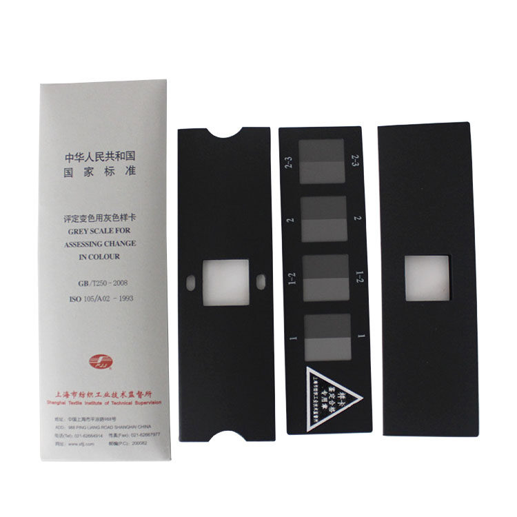 Color change gray card evaluation color difference standard Color card national standard GB250 evaluation color change with gray sample color difference card