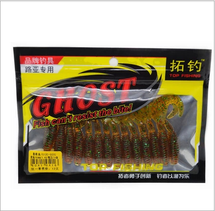 Extension fishing-Ghost soft bait Capuchin 60mm 2 4g slow sink 14 Luya Capuchin maggots classic single tail