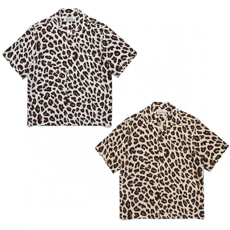 WACKO MARIA Nanga / Leopard Anorak jacket Leopard Line Shawai Short-sleeved Shirt