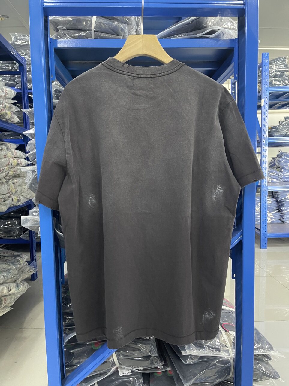 ERD classic logo damaged wash t-shirt фонд письмо разрушать мойка короткий рукав Футболка, 无品牌/无注册商标 