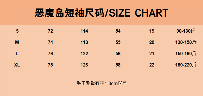 23ss новый Corteiz Devil Island Waste Poster Short Sleeve Drill Street Tide Sniper Order Men and Women T-shirts