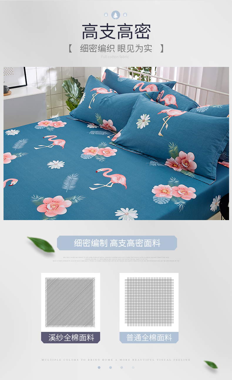 Giường bông 笠 giường đơn bìa bông Simmons nệm cover sheets bụi che non-slip phim hoạt hình trải giường