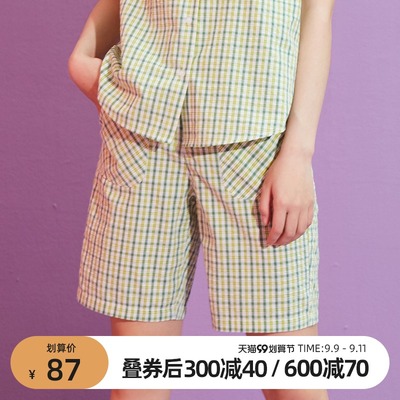 taobao agent omont Retro shorts, 2021 collection, high waist