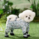 Dog Dust-Proof Clothing with Leash, Four-Legged Full Leg Cover, Spring and Summer Outdoor Waterproof and Dirt-Proof Bichon Pet Dog Clothes