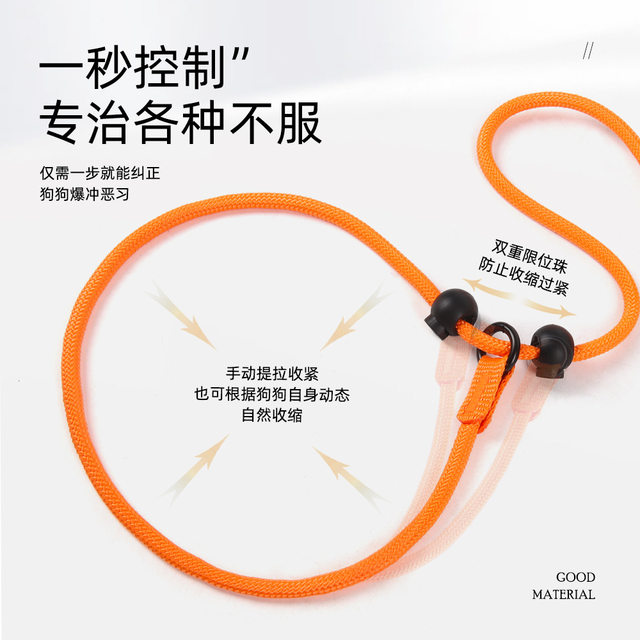 Dog Training Leash, Anti-Pull Retractable Leash, Training P- Leash, Dog Walking Leash, Integrated Nylon Dog Leash, Anti-Escape