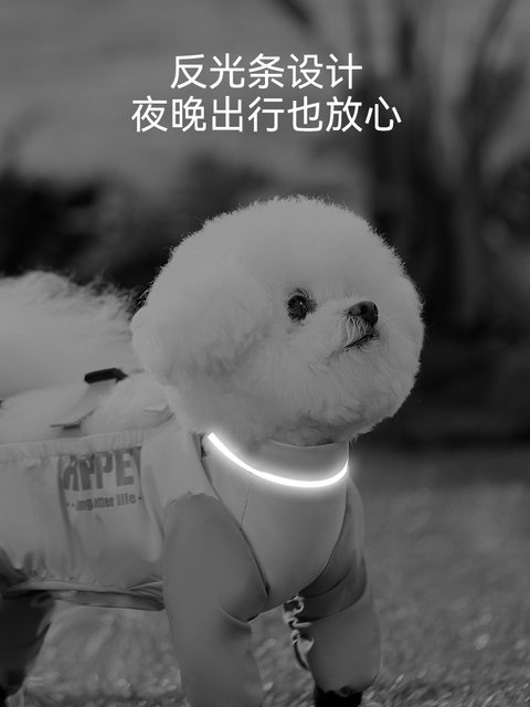 Dog Dust-Proof Clothing with Belly and Feet Covered, Waterproof and Dirt-Proof Four-Legged Clothing for Small and Medium-Sized Dogs Like Bichon and Pomeranian