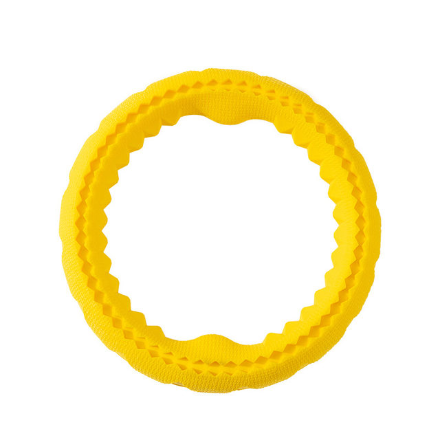 Dog Frisbee Toy Border Collie Golden Retriever Interactive Tug-Of-War Ring Wear-Resistant Bite-Resistant for Medium and Large Dogs Self-Entertainment Gadget
