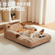Dog Bed for All Seasons, Fully Removable and Washable, Dog Backrest Sofa, Dog Bed, Long Plush Sleeping Mat, Cat Bed, Thickened Pet Bed