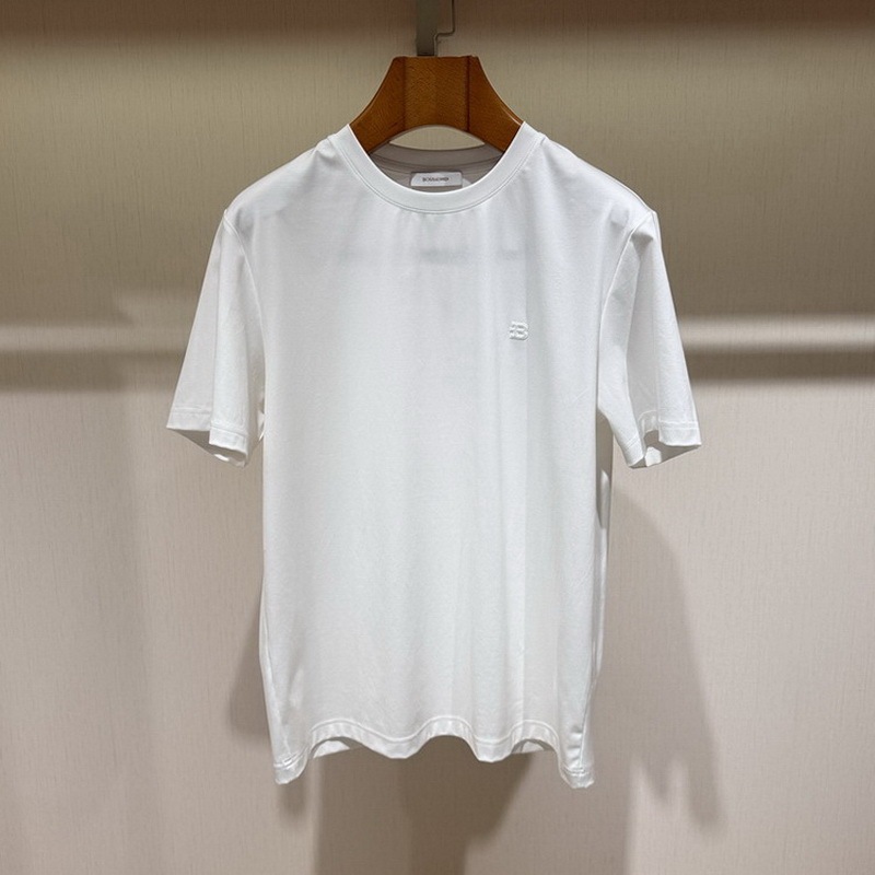Bosssunwen Bosswen 2026 Spring/Summer Casual Round Neck Short Sleeve T-Shirt A621T802 Tag Price 1680 Bosssunwen Bosswen 2026 Spring/Summer Casual Round Neck Short Sleeve T-Shirt A621T802 Tag Price 1680